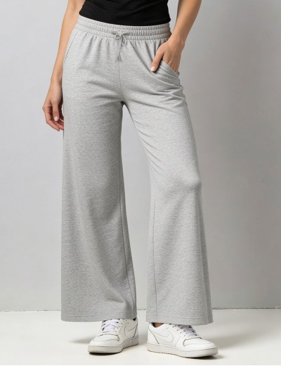 Трикотажные широкие штаны Sielei DAILY GS03 light grey, Цвет: light grey (серый), Размеры: M, изображение 3