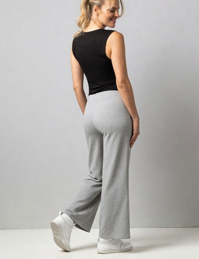 Трикотажные широкие штаны Sielei DAILY GS03 light grey, Цвет: light grey (серый), Размеры: M, изображение 2