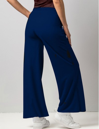 Трикотажные широкие штаны Sielei DAILY GS03 navy, Цвет: navy (темно-синий), Размеры: M, изображение 2