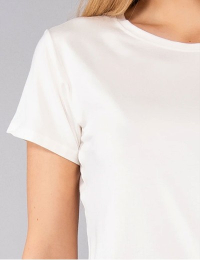 Футболка из вискозы Sielei DAILY MD09 bianco, Цвет: bianco (белый), Размеры: 2XL, изображение 4