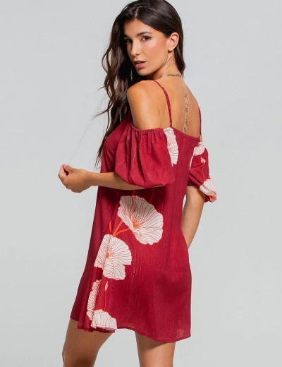 Платье-туника Cosita Linda CLC26017 MAJESTIC POPPY, Цвет: терракотовый, Размеры: L, изображение 3