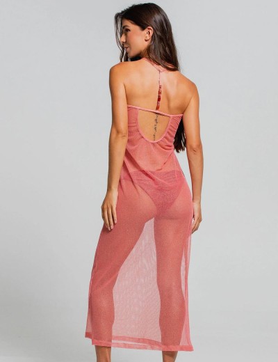 Полупрозрачное платье Cosita Linda CLC26032 VIBRANT SOUL, Цвет: розовый, Размеры: L, изображение 2