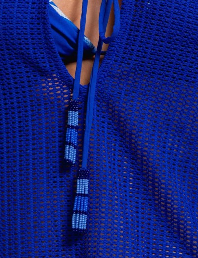 Пляжная туника Cosita Linda CLC26083 AZURE ELEGANCE, Цвет: синий, Размеры: M, изображение 4