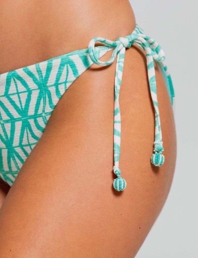 Женские плавки на завязках Cosita Linda CLH26056 MAYAN SHADES, Цвет: бирюзовый, Размеры: L, изображение 3