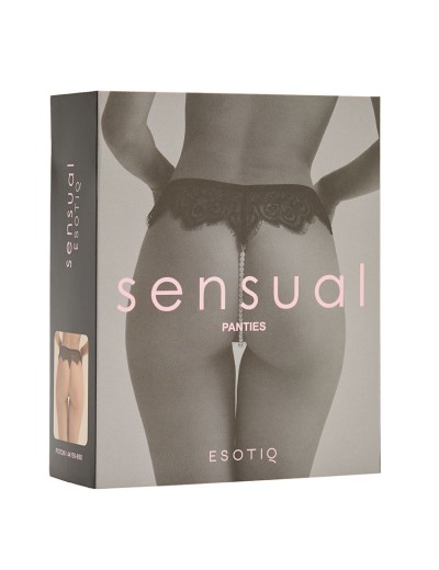 Эротические трусики стринги Esotiq POTION 44159 черный, Цвет: черный, Размеры: S/M, изображение 8