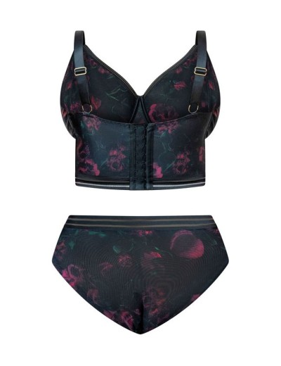 Трусы слипы Kris Line BLOSSOM briefs, Цвет: черный+сиреневый, Размеры: L, изображение 6