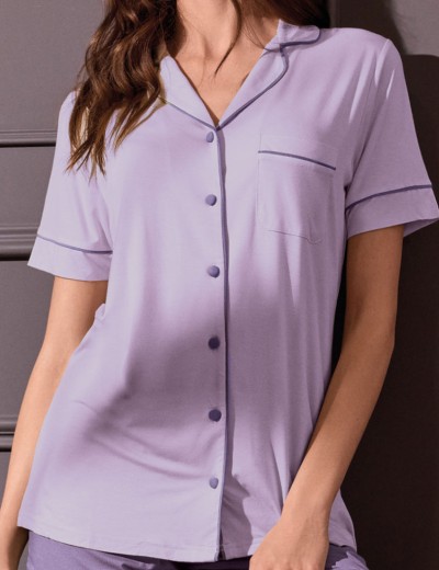 Комплект с шортами Lormar TODAY 654100CO violette/glicine, Цвет: violette/glicine (фиолетовый), Размеры: L, изображение 2