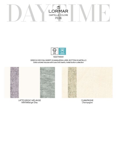 Пижама Lormar DAYTIME 654314CO latte/grigio melange, Цвет: latte/grigio melange (серый), Размеры: M, изображение 3