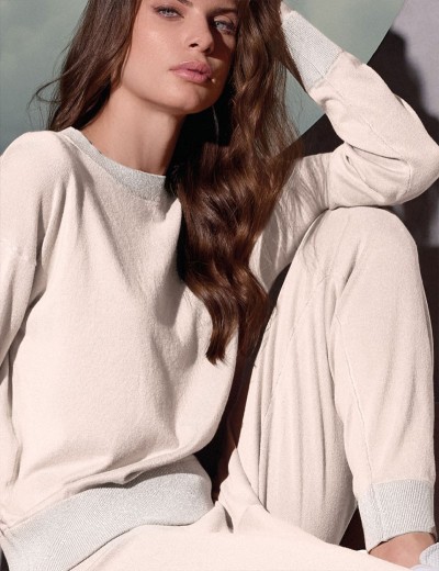 Костюм женский Lormar FEELING 604183LU panna/silver, Цвет: panna/silver (крем/серебро), Размеры: M/L, изображение 2