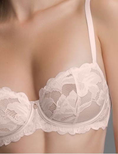 Бюстгальтер с кружевными чашками Mioocchi ЛОТТИ 8348 perla, Цвет: perla (жемчуг), Размеры: 75B, изображение 4