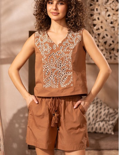 Хлопковый комплект Mia-Amore BARBADOS 6002, Цвет: капучино, Размеры: 3XL, изображение 4