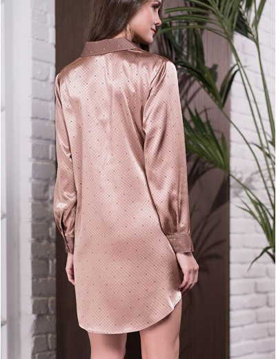 Домашняя рубашка Mia-Amore ELIZA 8177 золотистый, Цвет: золотистый, Размеры: 2XL, изображение 2