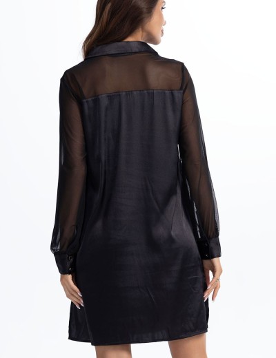 Платье-рубашка Mia-Amore VALENSIA 3267 черный, Цвет: черный, Размеры: 2XL/3XL, изображение 2