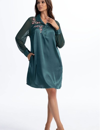 Платье-рубашка Mia-Amore VALENSIA 3267 малахитовый, Цвет: малахитовый, Размеры: 2XL/3XL, изображение 4