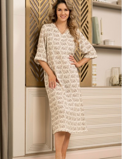 Туника из хлопкового муслина Mia-Amore VIVIANA 5644, Цвет: мультицвет, Размеры: 2XL, изображение 3
