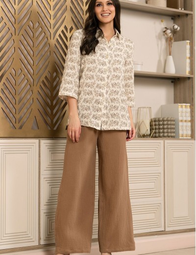 Пижама из хлопкового муслина Mia-Amore VIVIANA 5646, Цвет: мультицвет, Размеры: 2XL, изображение 4