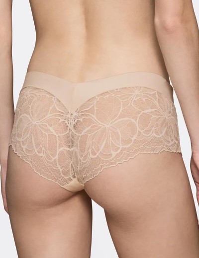 Кружевные трусы-шорты Triumph BODY MAKE-UP ILLUSION LACE shorty бежевый, Цвет: бежевый, Размеры: S, изображение 2