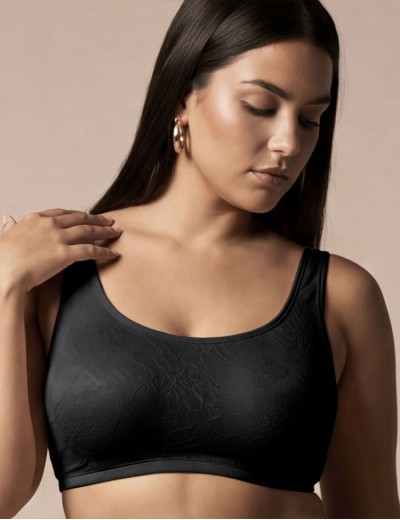 Бюстгальтер топ без косточек Lormar UNICA nero, Цвет: nero (черный), Размеры: 70C, изображение 3