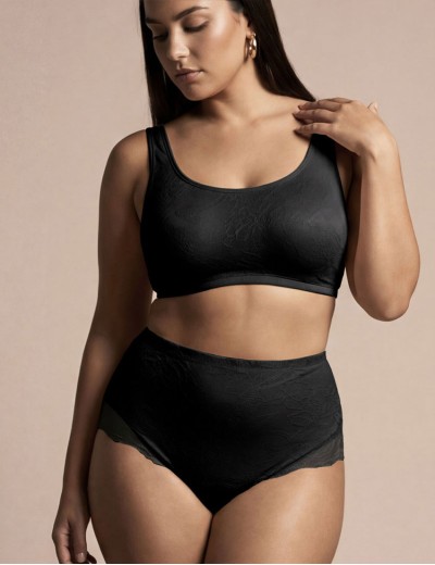 Бюстгальтер топ без косточек Lormar UNICA nero, Цвет: nero (черный), Размеры: 70C, изображение 2
