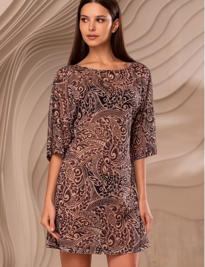 Короткая туника Mia-Amore BEVERLY 2393 бежевый, Цвет: бежевый, Размеры: 2XL/3XL, изображение 4