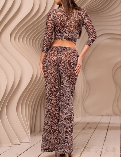 Комплект с этно-принтом Mia-Amore BEVERLY 2396 бежевый, Цвет: бежевый, Размеры: 2XL, изображение 2