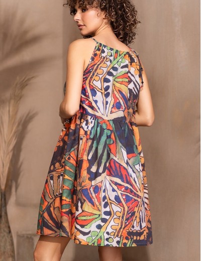 Короткий сарафан Mia-Amore COLIBRI 5680, Цвет: мультицвет, Размеры: M, изображение 2