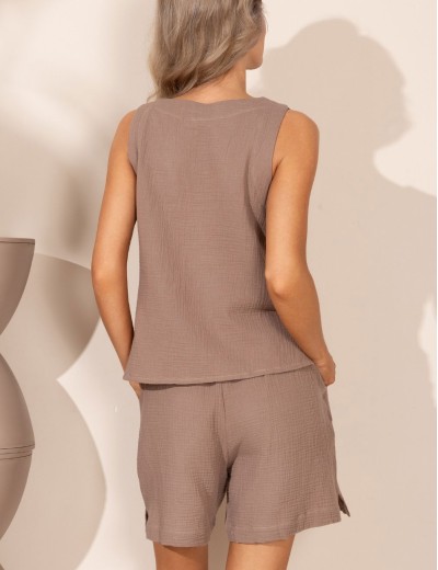 Хлопковый комплект Mia-Amore NANCY 6032 шоколадный, Цвет: шоколадный, Размеры: 3XL, изображение 2