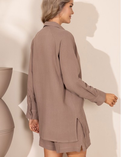 Хлопковый комплект Mia-Amore NANCY 6036 шоколадный, Цвет: шоколадный, Размеры: 4XL, изображение 2