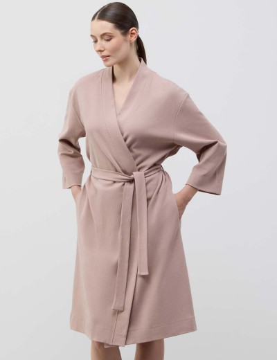 Халат из вафельного хлопка Very Neat КОШКИ Е50032 капучино, Цвет: капучино, Размеры: M, изображение 2