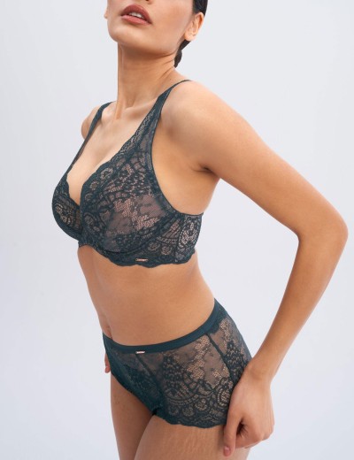 Кружевной бюстгальтер Alles MAREA M bralette темно-зеленый, Цвет: темно-зеленый, Размеры: 80E, изображение 6