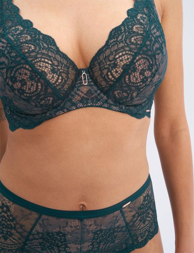 Кружевной бюстгальтер Alles MAREA M bralette темно-зеленый, Цвет: темно-зеленый, Размеры: 80E, изображение 4
