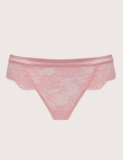 Кружевные стринги Alles POWDER WHISPER stringi pink, Цвет: розовый, Размеры: S, изображение 5