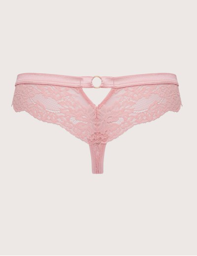 Кружевные стринги Alles POWDER WHISPER stringi pink, Цвет: розовый, Размеры: S, изображение 6