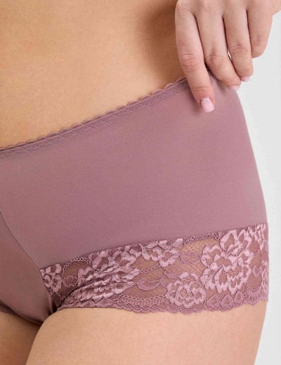 Трусы женские высокие Elli 711 LACE кофейно-розовый, Цвет: кофейно-розовый, Размеры: 3XL, изображение 3