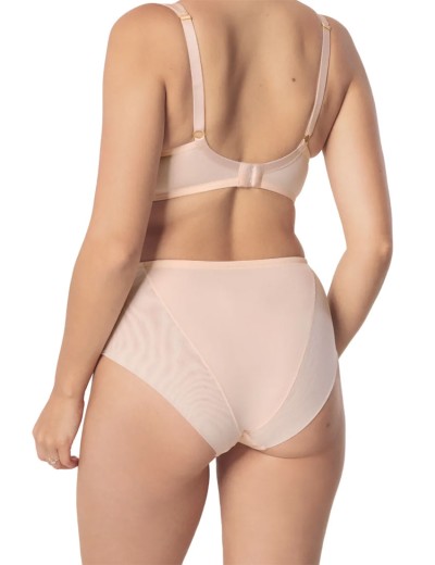 Трусы слипы комфорт Mefemi MARIETTA figi пудра, Цвет: пудра, Размеры: 2XL, изображение 4