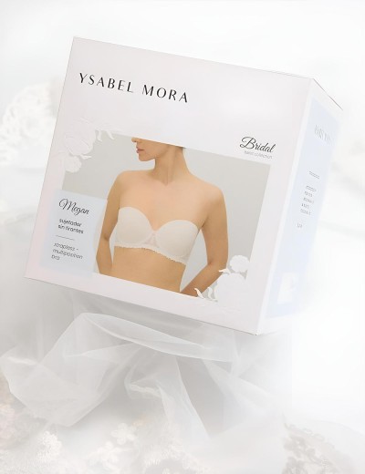 Бюстгальтер бандо Ysabel Mora 10174 BRIDAL жемчужный, Цвет: жемчужный, Размеры: 85B, изображение 5