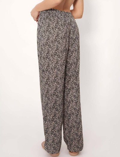 Лёгкие брюки из вискозы Ysabel Mora COAST 86229 чёрный/бежевый, Цвет: чёрный/бежевый, Размеры: XS, изображение 2