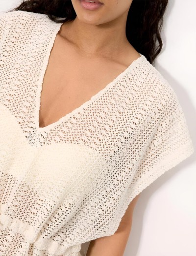 Ажурная туника Ysabel Mora CREAM 86266 кремовый, Цвет: кремовый, Размеры: UN, изображение 3