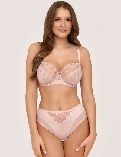 Трусики бразилиана Ava ROSETTE 2228 brazilian glided petal, Цвет: пудра, Размеры: M, изображение 3