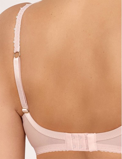 Мягкий бюстгальтер с вышивкой Ava ROSETTE 2228 M glided petal, Цвет: пудра, Размеры: 70J, изображение 2