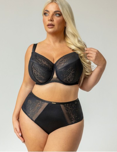 Трусы высокие Kris Line NOA briefs high waist, Цвет: черный, Размеры: 3XL, изображение 3