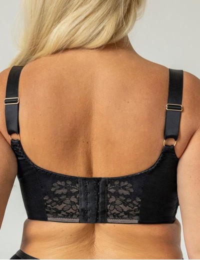 Гладкий бюстгальтер балконет Kris Line NOA smooth bra, Цвет: черный, Размеры: 65F, изображение 2