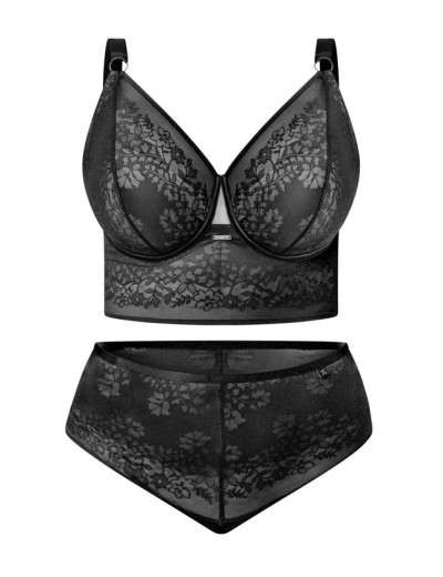 Трусы высокие стринги Kris Line NOA stringi high waist, Цвет: черный, Размеры: 3XL, изображение 6