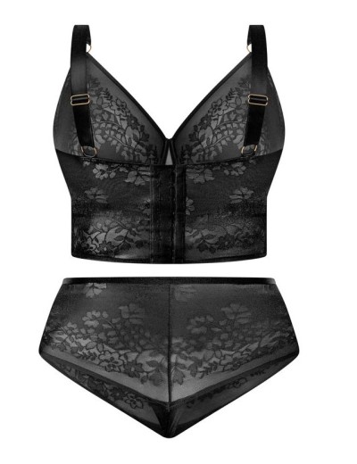 Трусы высокие стринги Kris Line NOA stringi high waist, Цвет: черный, Размеры: 3XL, изображение 7