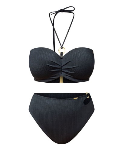 Плавки бразилиана Kris Line BORA BORA brasyliana high waist, Цвет: черный, Размеры: S, изображение 7