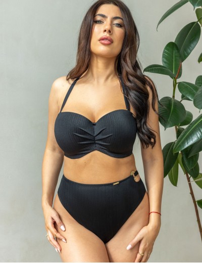 Плавки бразилиана Kris Line BORA BORA brasyliana high waist, Цвет: черный, Размеры: S, изображение 3