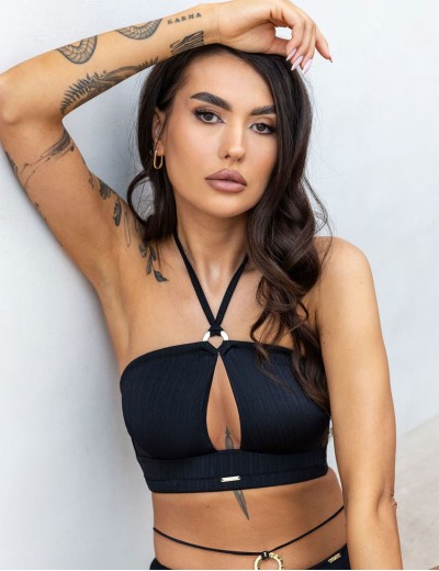 Купальный топ бралетт Kris Line BORA BORA bralettebikini, Цвет: черный, Размеры: S, изображение 3