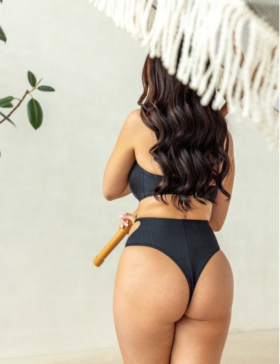 Плавки бразилиана Kris Line BORA BORA brasyliana high waist, Цвет: черный, Размеры: S, изображение 6