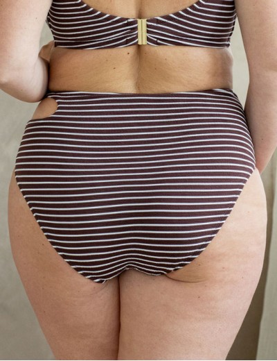 Высокие плавки с вырезом Kris Line JAVA briefs high waist, Цвет: коричневый, Размеры: M, изображение 2