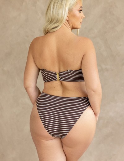 Плавки в полоску Kris Line JAVA briefs, Цвет: коричневый, Размеры: M, изображение 4